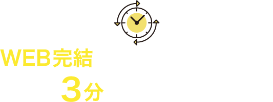 WEB完結のかんたん手続きで最短3分で現金をお振込